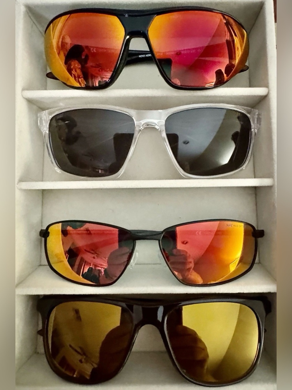 Nike Sunglasses Collection Bundle 4 Pair Aero Swift FLO Cruiser Fashion + Case - Picture 2 of 16
